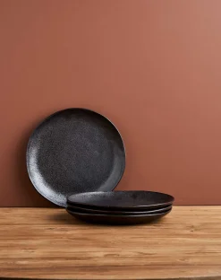 Plates-Robert Gordon Earth Dinner Plates / Black