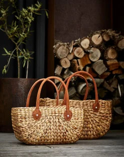 Baskets-Robert Gordon Harvest Baskets Set Of 2 / Suede