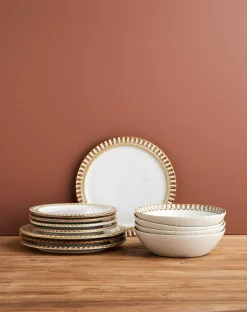 Dinner Sets-Robert Gordon 12pc Adelaide Dinner Set / Birch