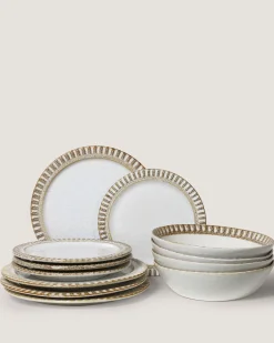Dinner Sets-Robert Gordon 12pc Adelaide Dinner Set / Birch