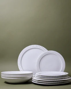 Dinner Sets-Robert Gordon 12pc Merchant Dinner Set / White