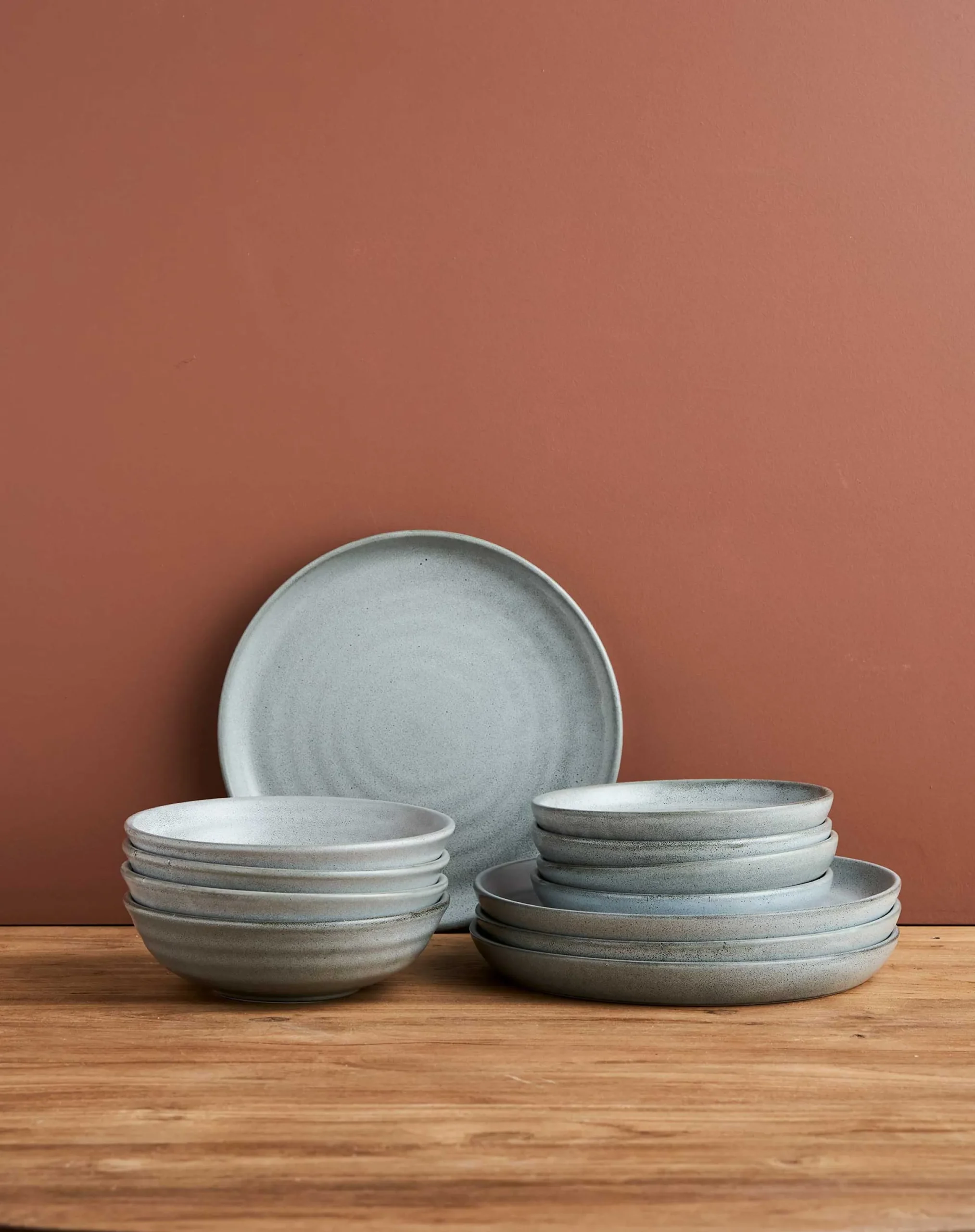 Dinner Sets-Robert Gordon 12pc Potters Collection Dinner Set / Grey Smoke