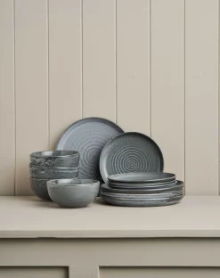 Dinner Sets-Robert Gordon 12pc Small Portions Terra Dinner Set / Storm