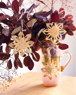 Christmas-Robert Gordon Set Of 3 Woven Snowflake Decorations
